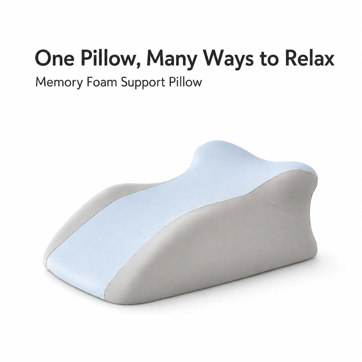 Ergonomic Face‑Down Reading Pillow, Cooling Memory Foam Support Pillow