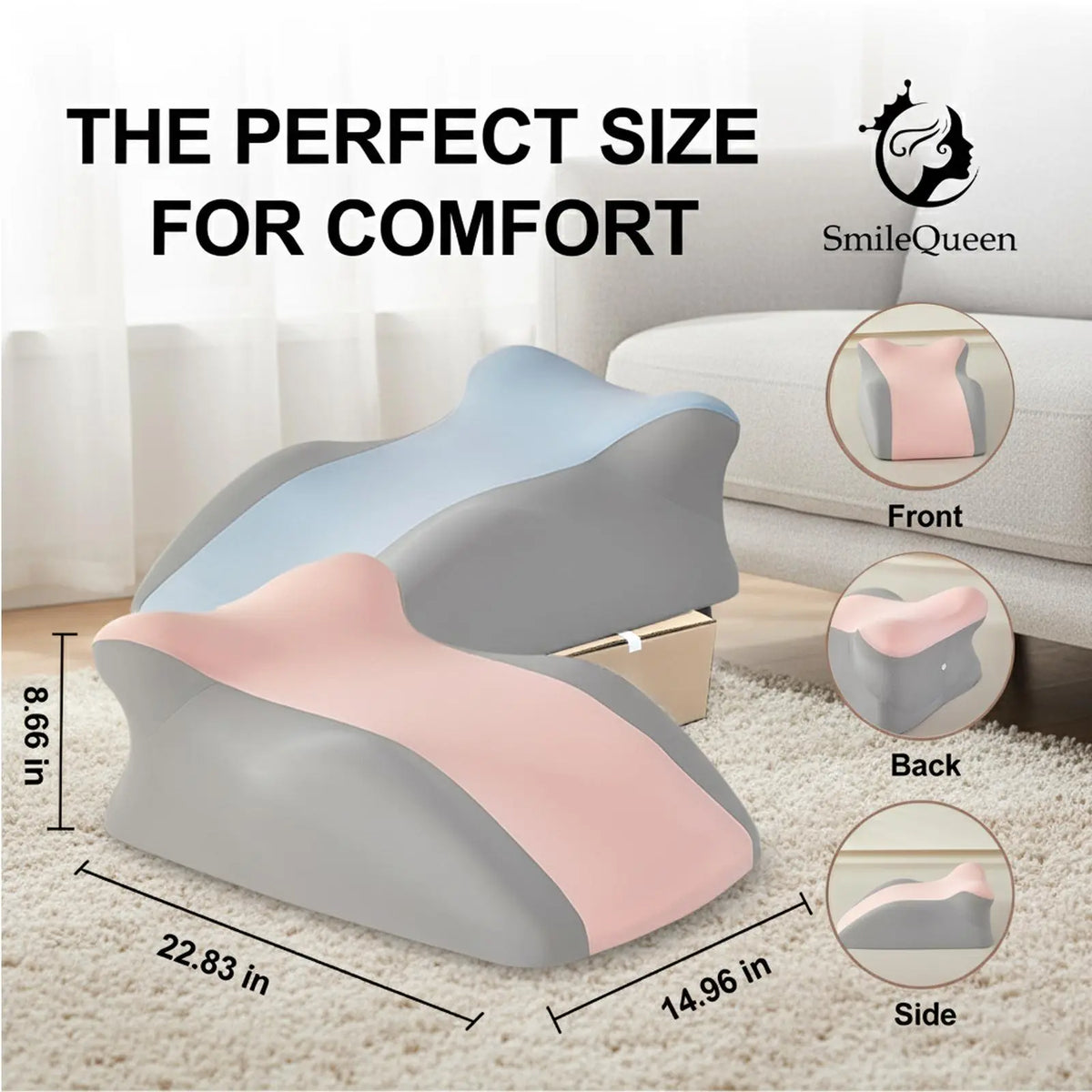 Ergonomic Face‑Down Reading Pillow, Cooling Memory Foam Support Pillow